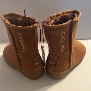 BEBE Suede Boots Toddler Girl Size 9-Cognac